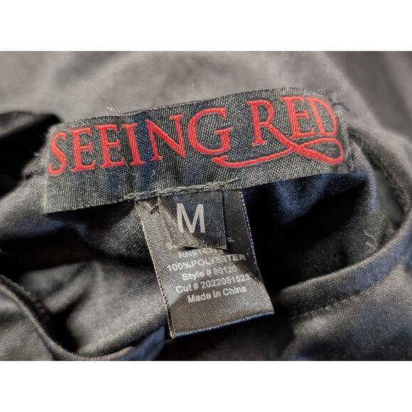 Seeing Red Mermaid Mafia Mens M Funny King Triton Atlantis Halloween Costume - Picture 8 of 12